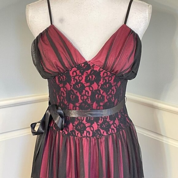 Vintage Y2K City Triangles Short Ombre Fairy Whimsygoth Party Prom Formal Dress - Picture 2 of 11